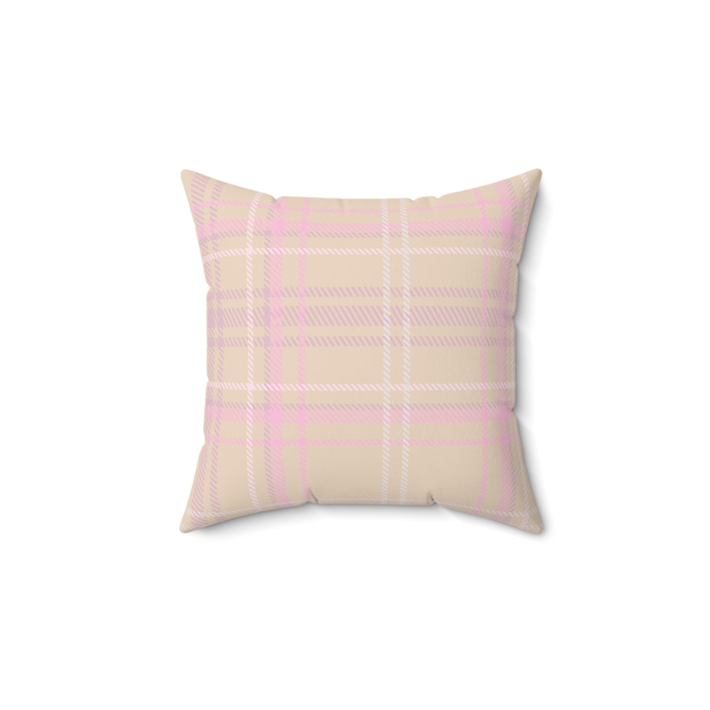 The Plaid Edit Cashmere Faux Suede Pillow
