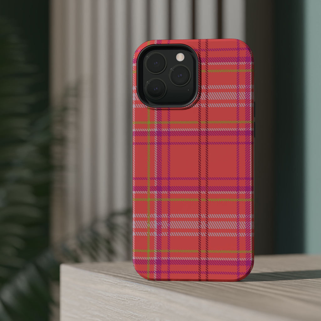 Golden Girl Plaid Magnetic Phone Case