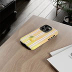Lemon Orchard Stripes Phone Case