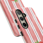 Strawberry Orchard Stripes Phone Case