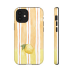 Lemon Orchard Stripes Phone Case