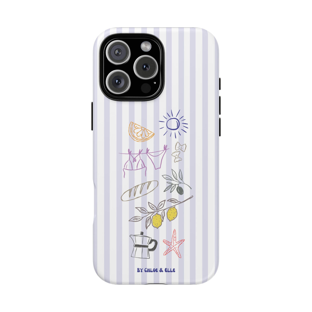 Amalfi Dreaming Blue Waters Phone Case