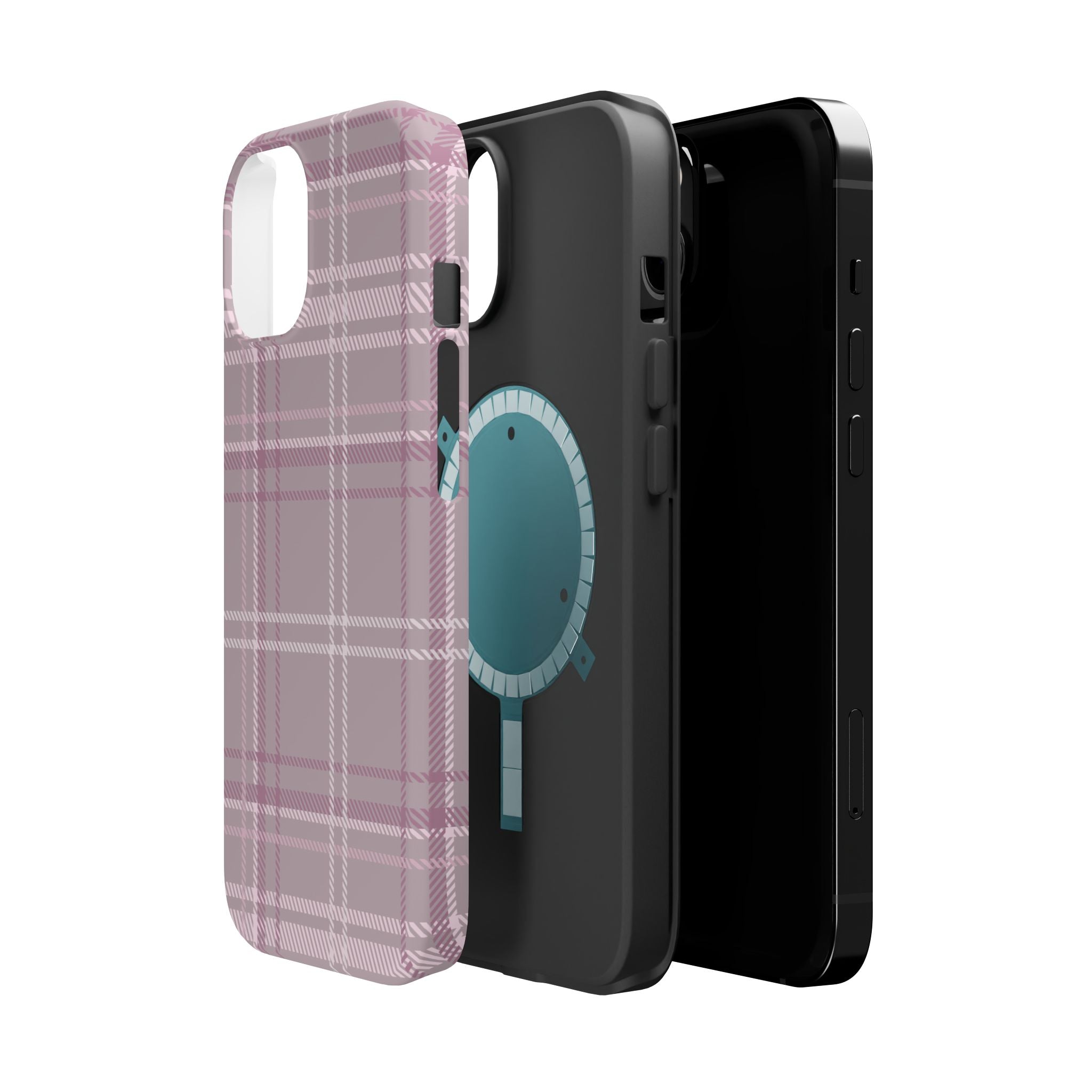 The Plaid Edit Mauve Phone Case