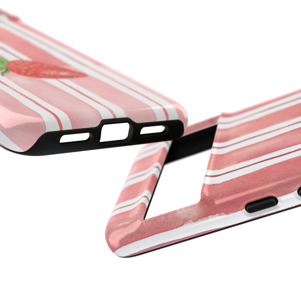 Strawberry Orchard Stripes Phone Case