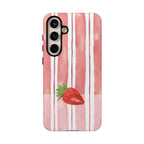 Strawberry Orchard Stripes Phone Case