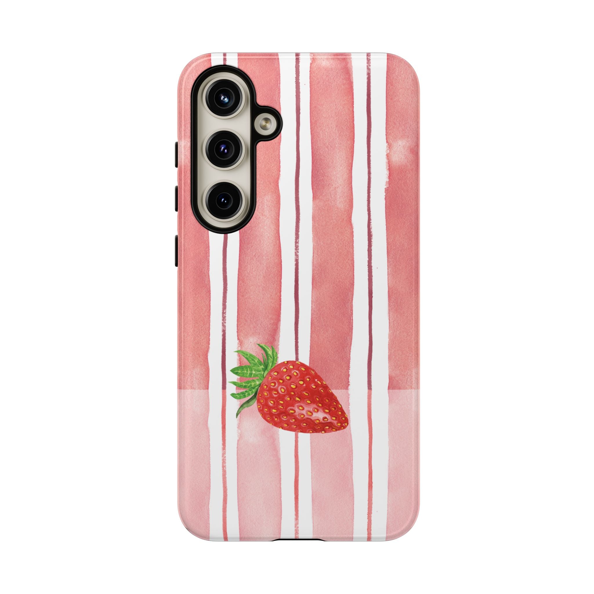 Strawberry Orchard Stripes Phone Case