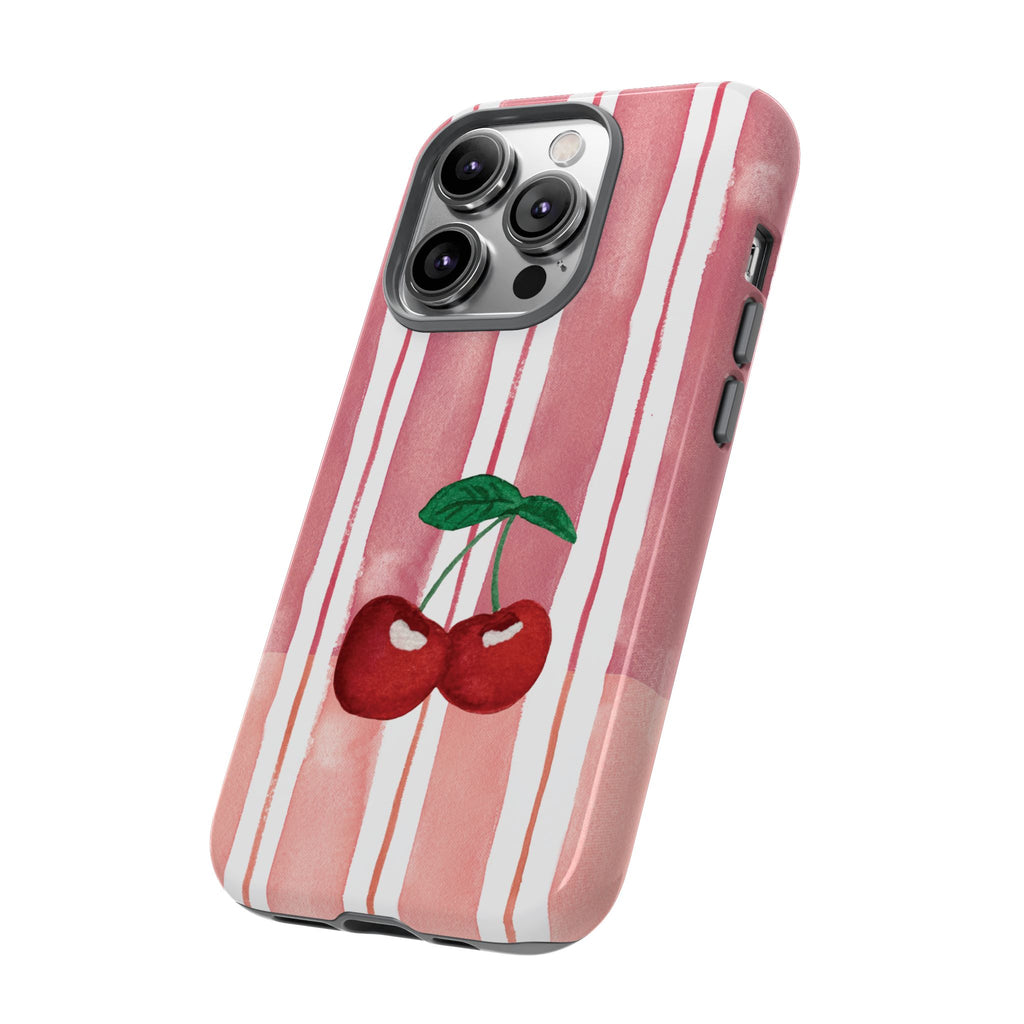 Cherry Orchard Stripes Phone Case