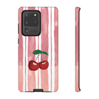 Cherry Orchard Stripes Phone Case