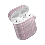 The Plaid Edit Mauve AirPod Case