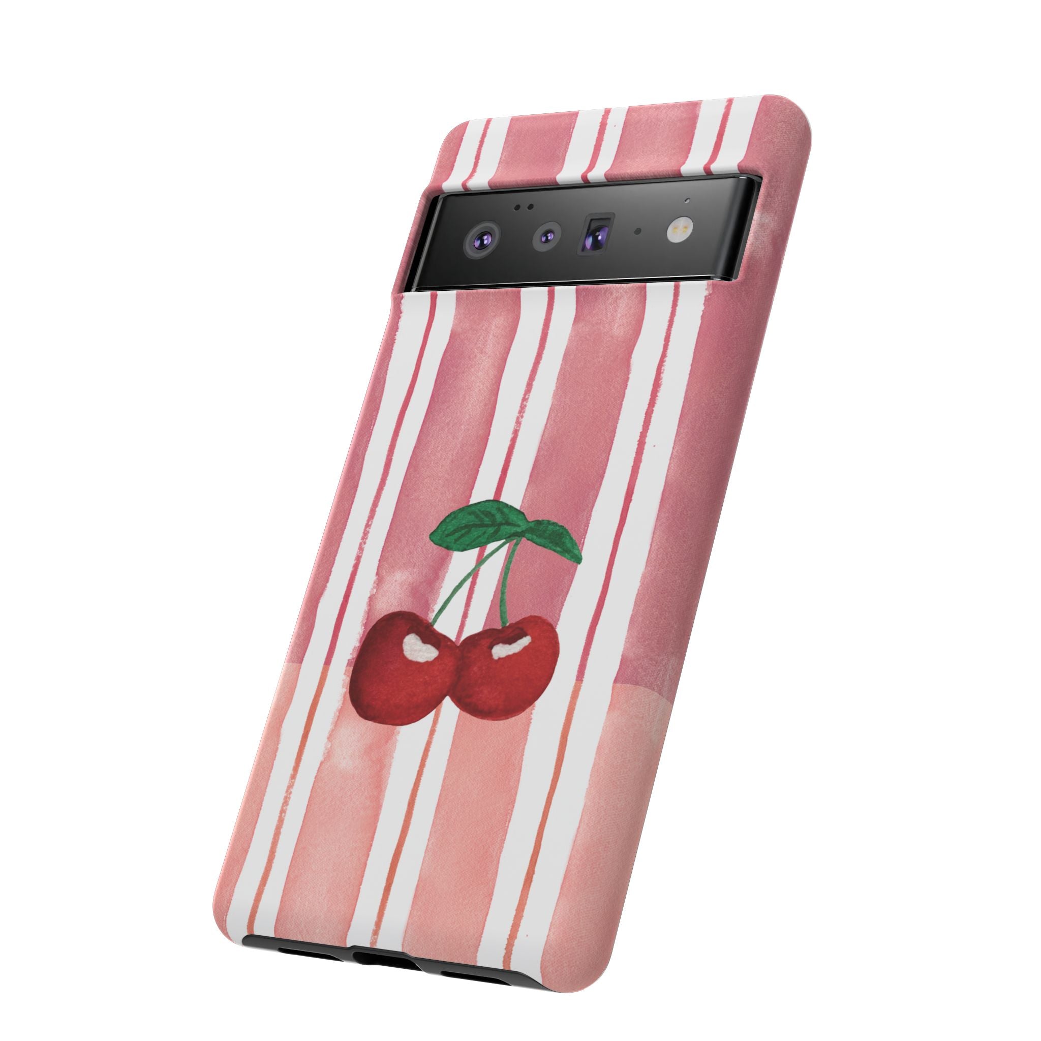 Cherry Orchard Stripes Phone Case
