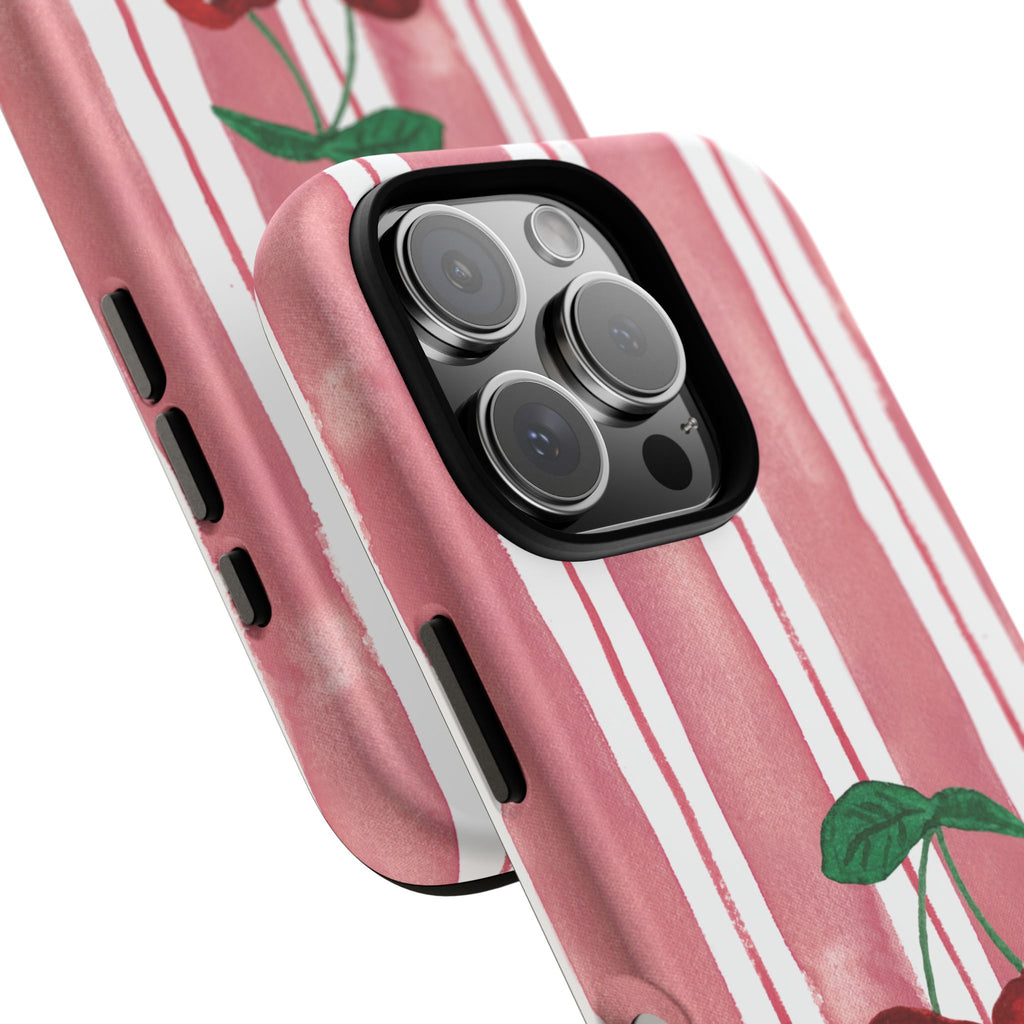 Cherry Orchard Stripes Phone Case