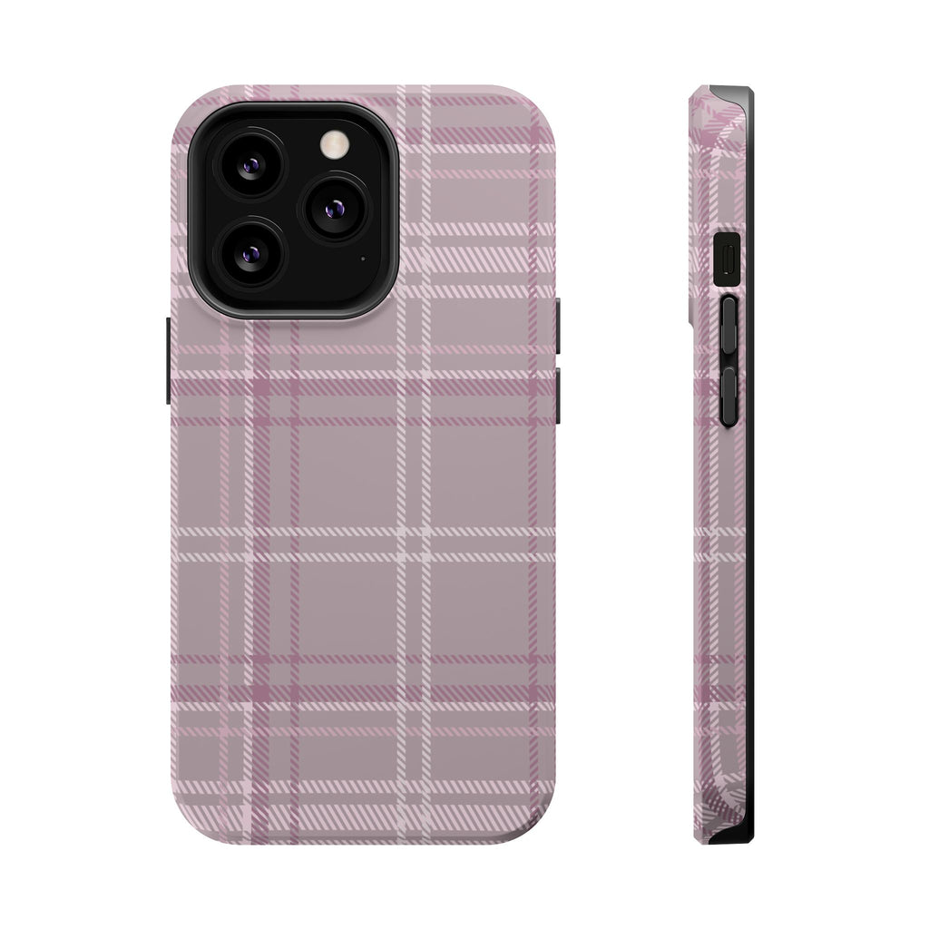 The Plaid Edit Mauve Phone Case