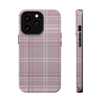 The Plaid Edit Mauve Phone Case
