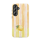 Lemon Orchard Stripes Phone Case
