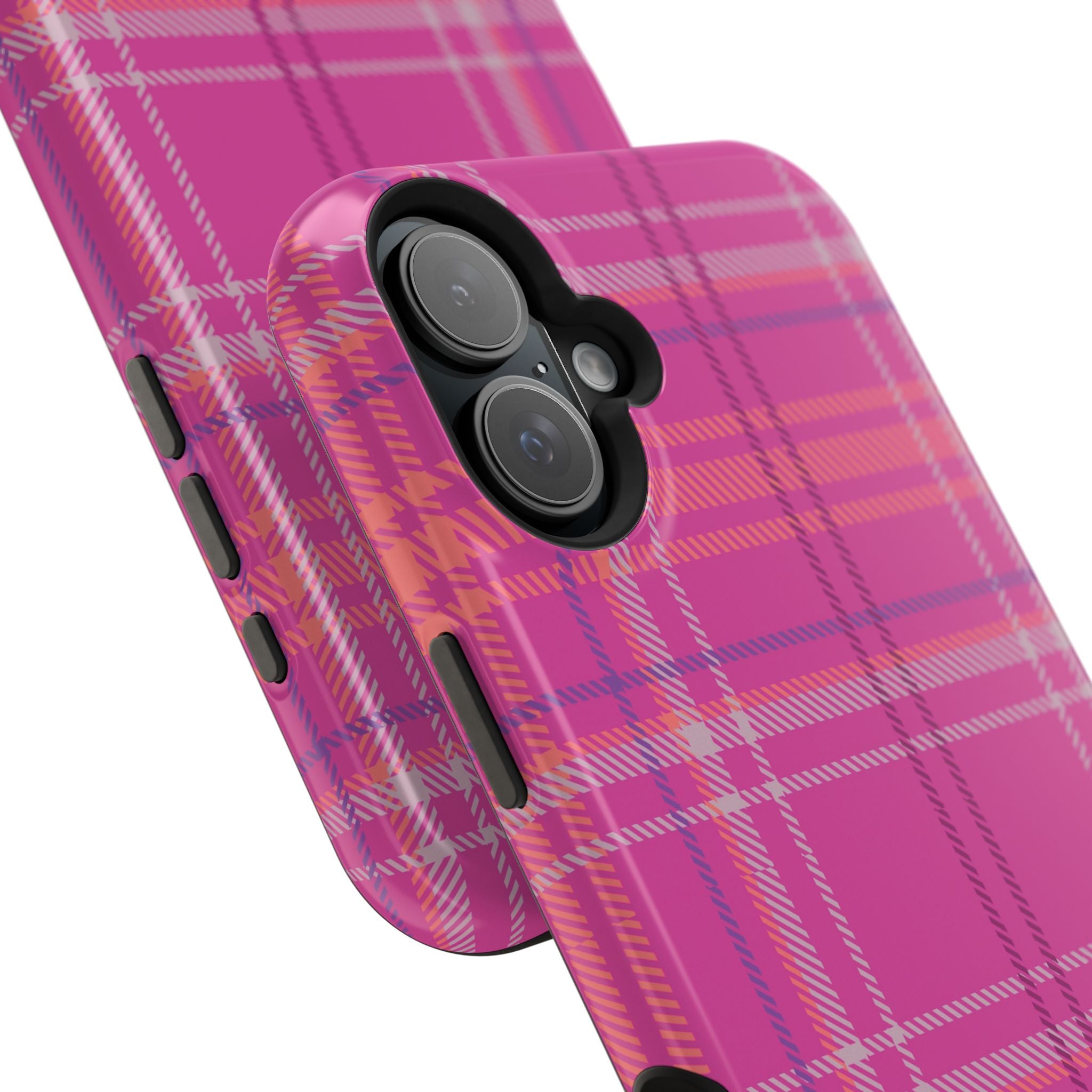 Berry Crush Plaid Magnetic Phone Case
