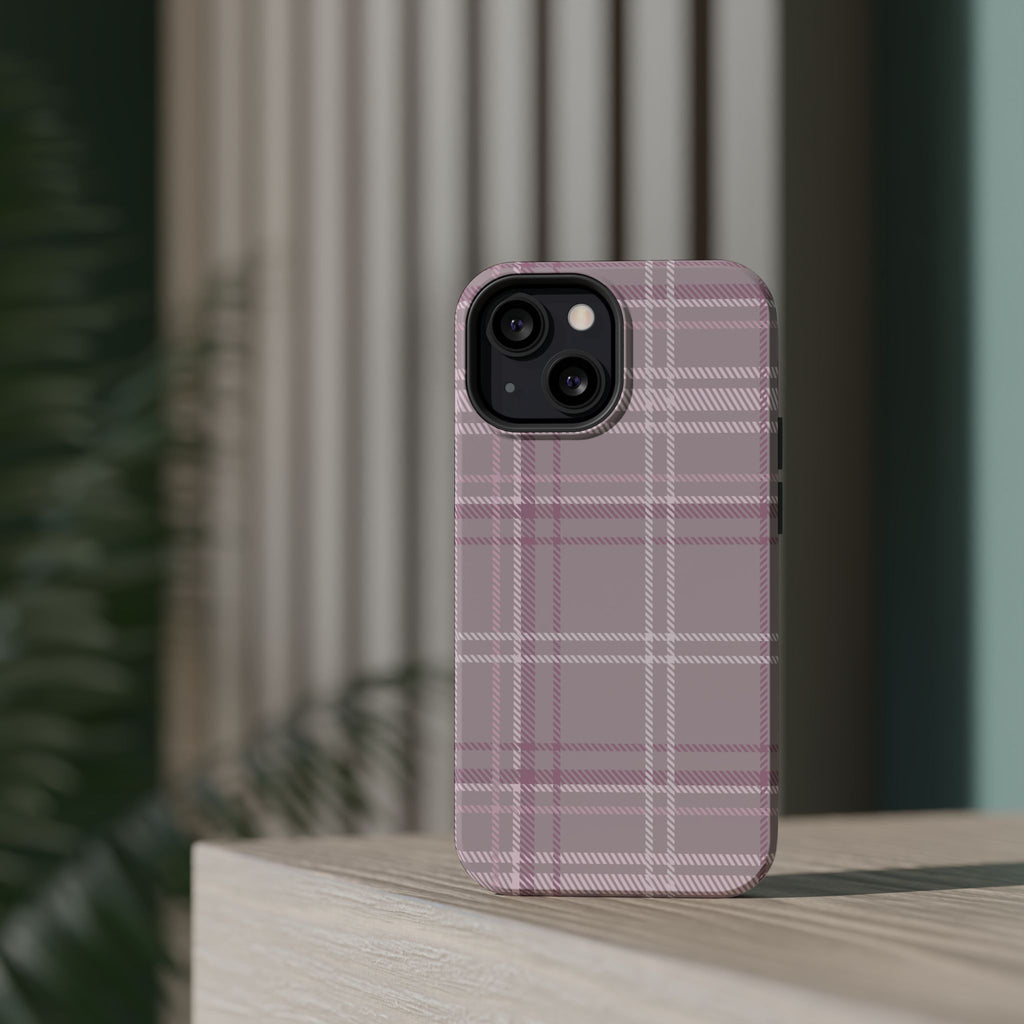 The Plaid Edit Mauve Phone Case