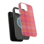Golden Girl Plaid Magnetic Phone Case