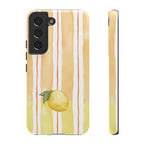 Lemon Orchard Stripes Phone Case
