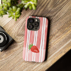 Strawberry Orchard Stripes Phone Case