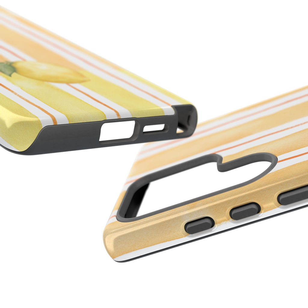 Lemon Orchard Stripes Phone Case