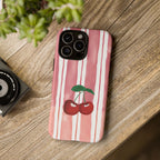 Cherry Orchard Stripes Phone Case