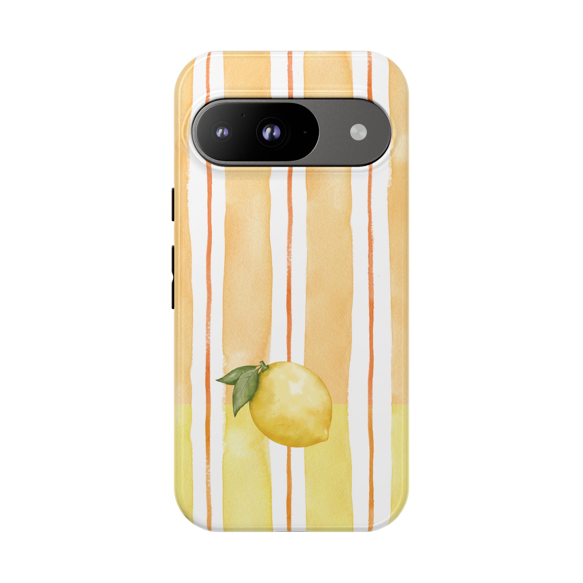 Lemon Orchard Stripes Phone Case