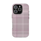 The Plaid Edit Mauve Phone Case