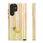 Lemon Orchard Stripes Phone Case