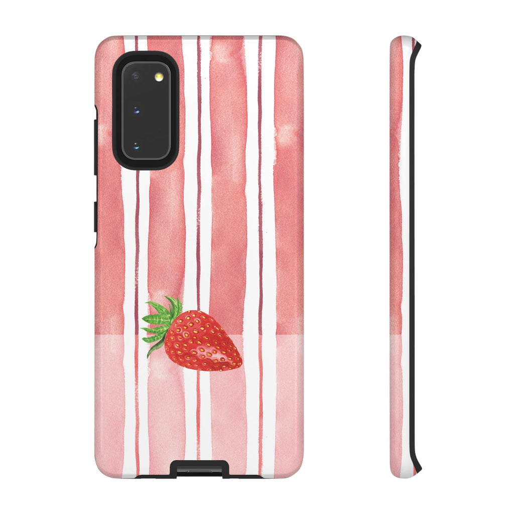 Strawberry Orchard Stripes Phone Case
