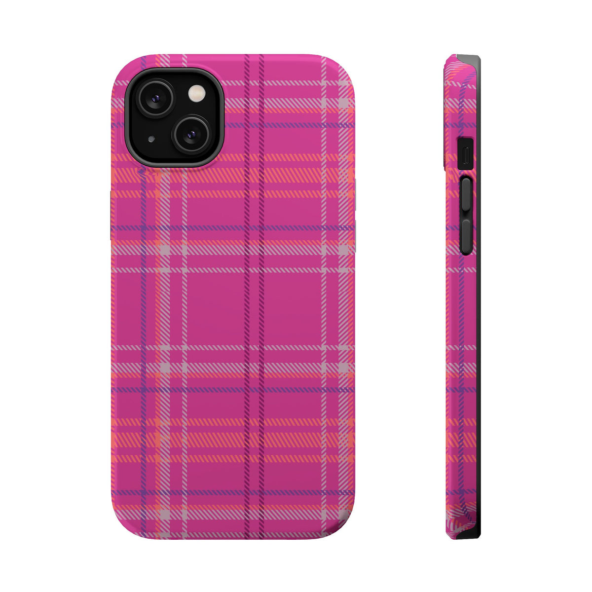 Berry Crush Plaid Magnetic Phone Case