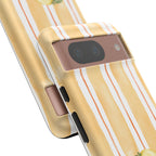 Lemon Orchard Stripes Phone Case