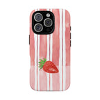 Strawberry Orchard Stripes Phone Case