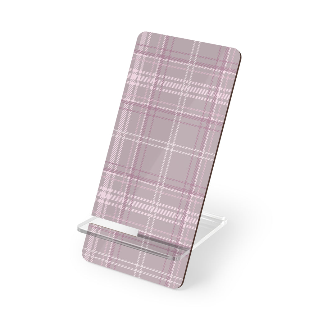 The Plaid Edit Mauve Smartphone Display Stand