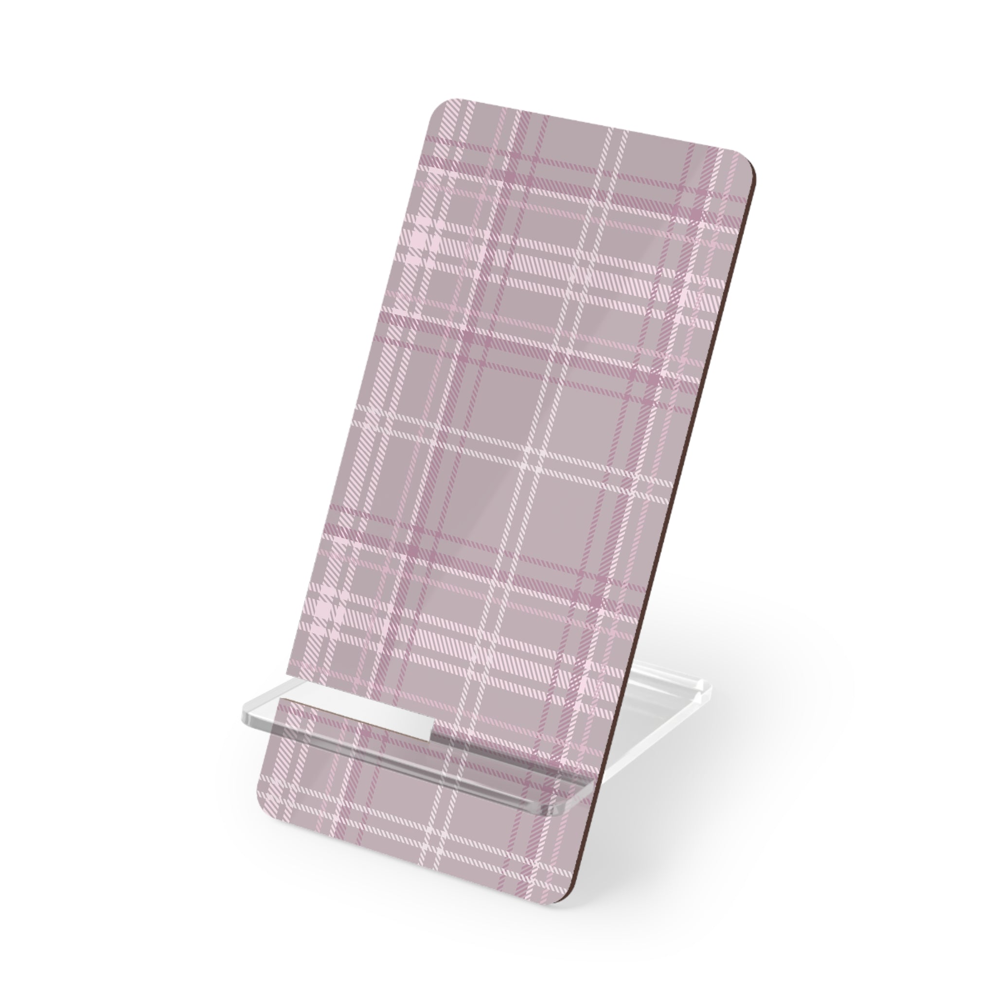 The Plaid Edit Mauve Smartphone Display Stand