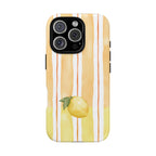 Lemon Orchard Stripes Phone Case