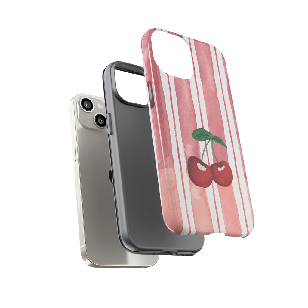 Cherry Orchard Stripes Phone Case