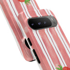Strawberry Orchard Stripes Phone Case