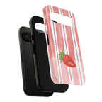 Strawberry Orchard Stripes Phone Case