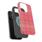 Golden Girl Plaid Magnetic Phone Case