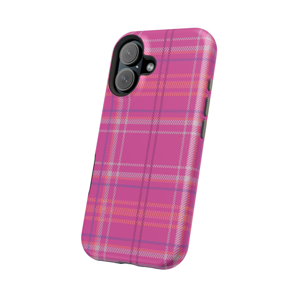 Berry Crush Plaid Magnetic Phone Case