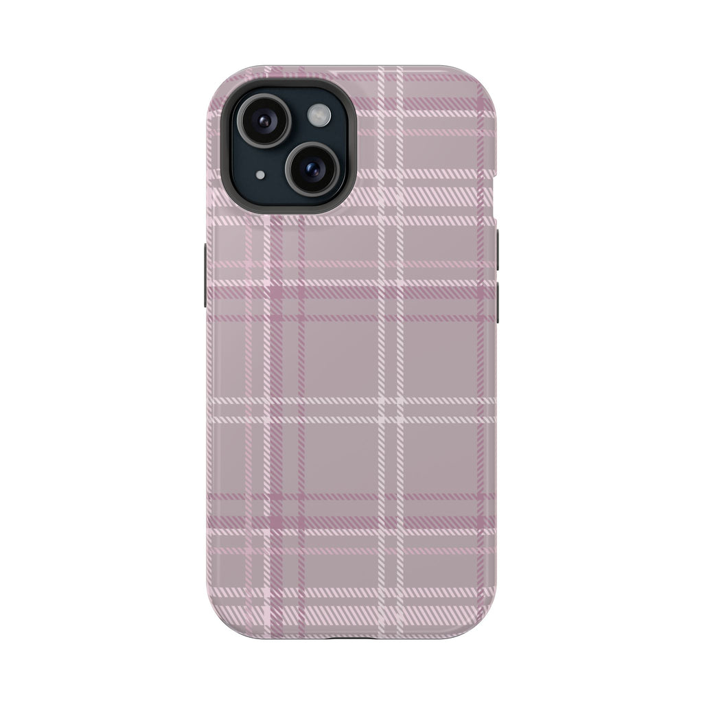 The Plaid Edit Mauve Phone Case