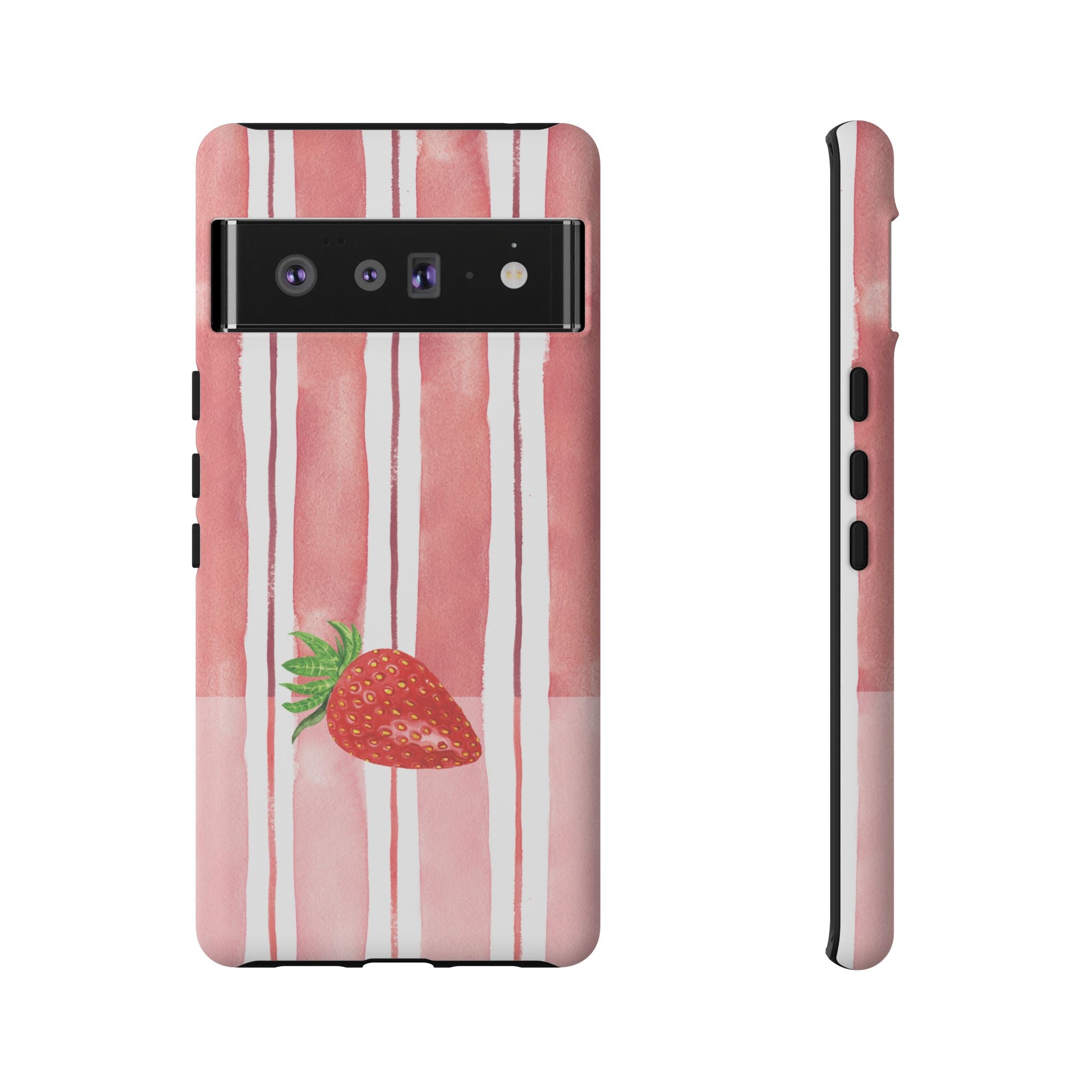 Strawberry Orchard Stripes Phone Case