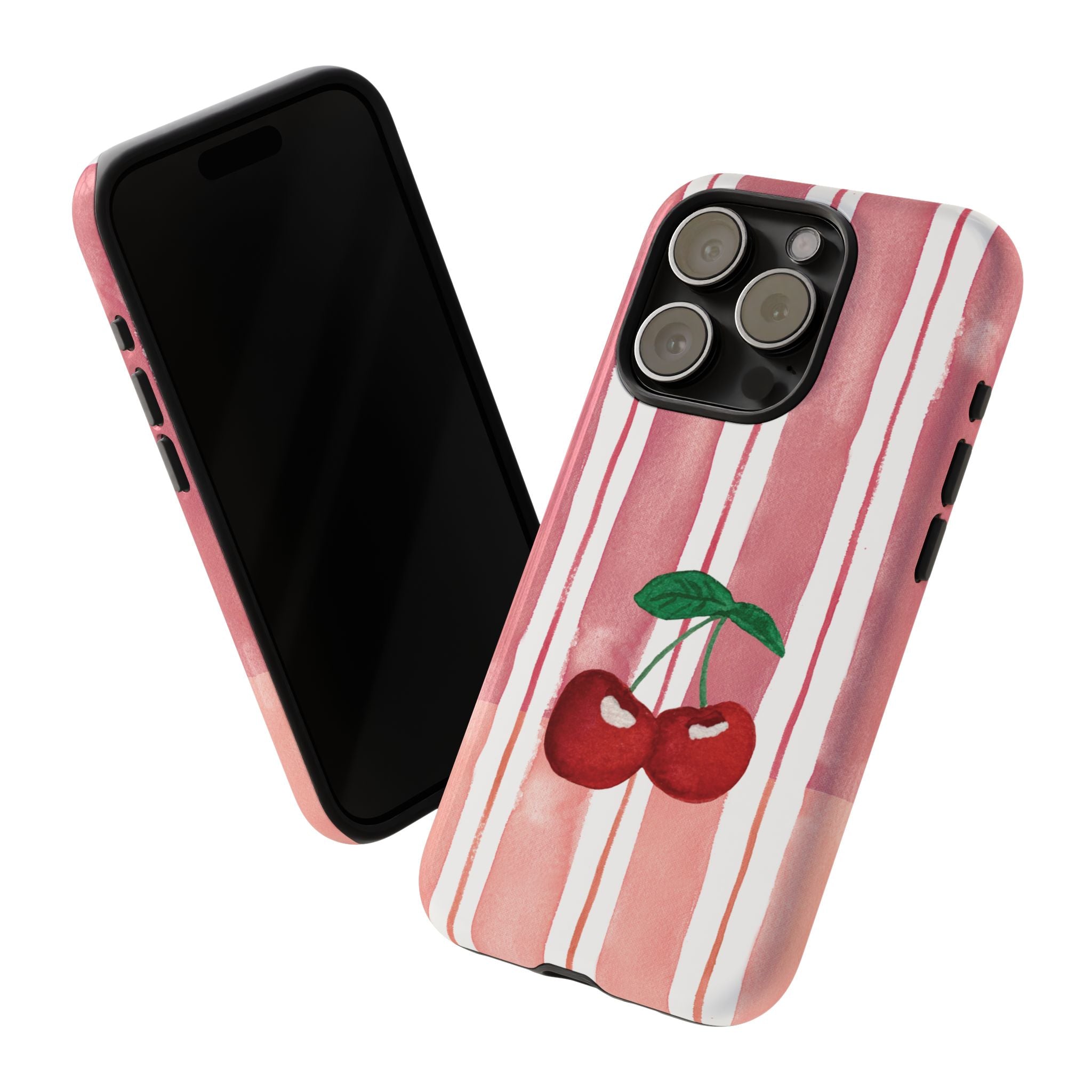 Cherry Orchard Stripes Phone Case
