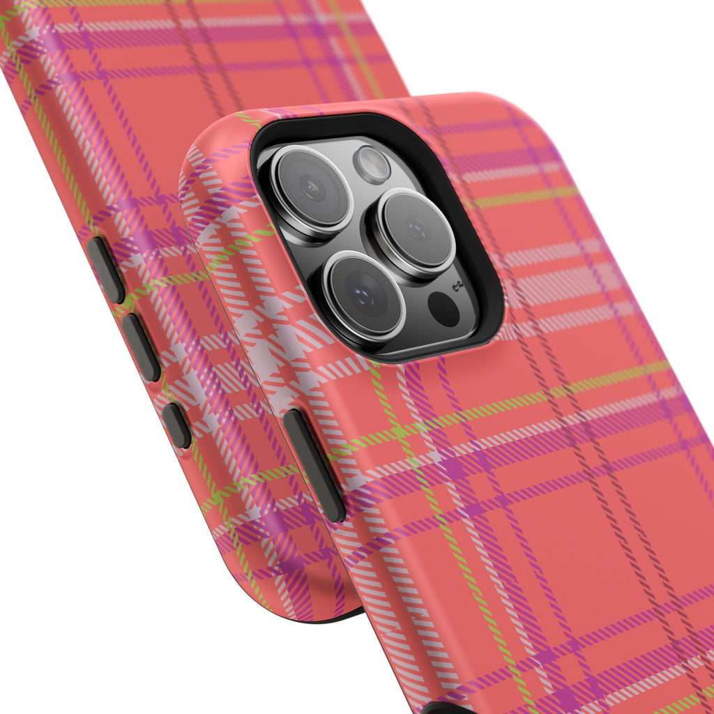 Golden Girl Plaid Magnetic Phone Case
