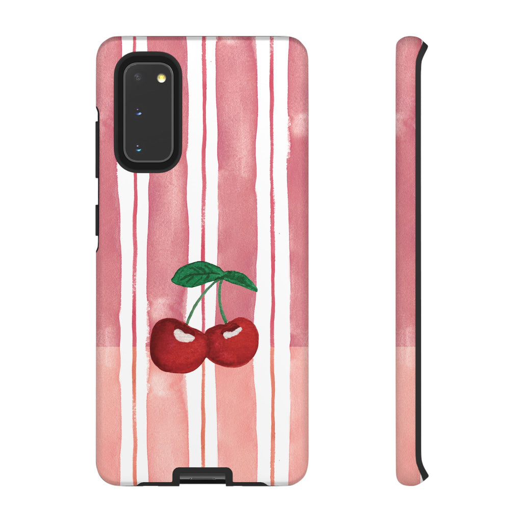 Cherry Orchard Stripes Phone Case