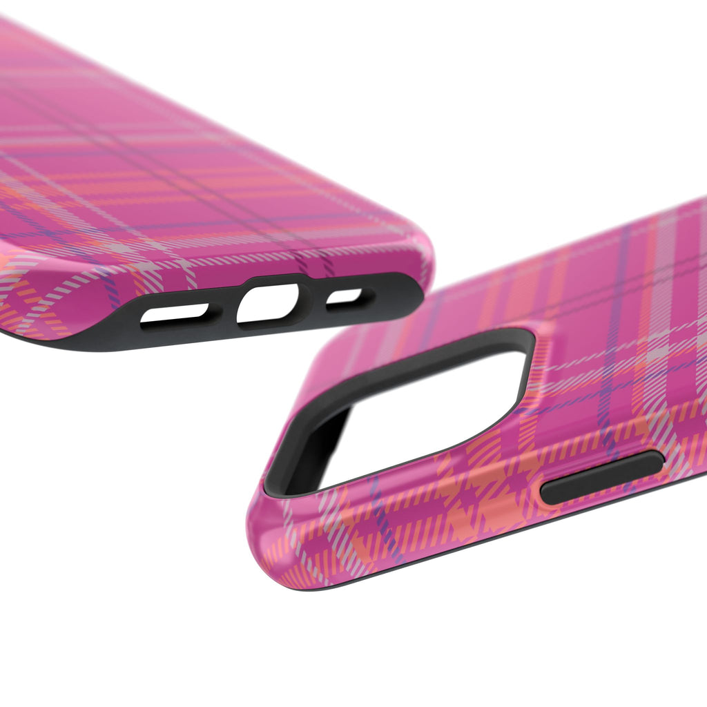 Berry Crush Plaid Magnetic Phone Case