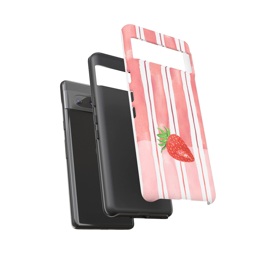 Strawberry Orchard Stripes Phone Case