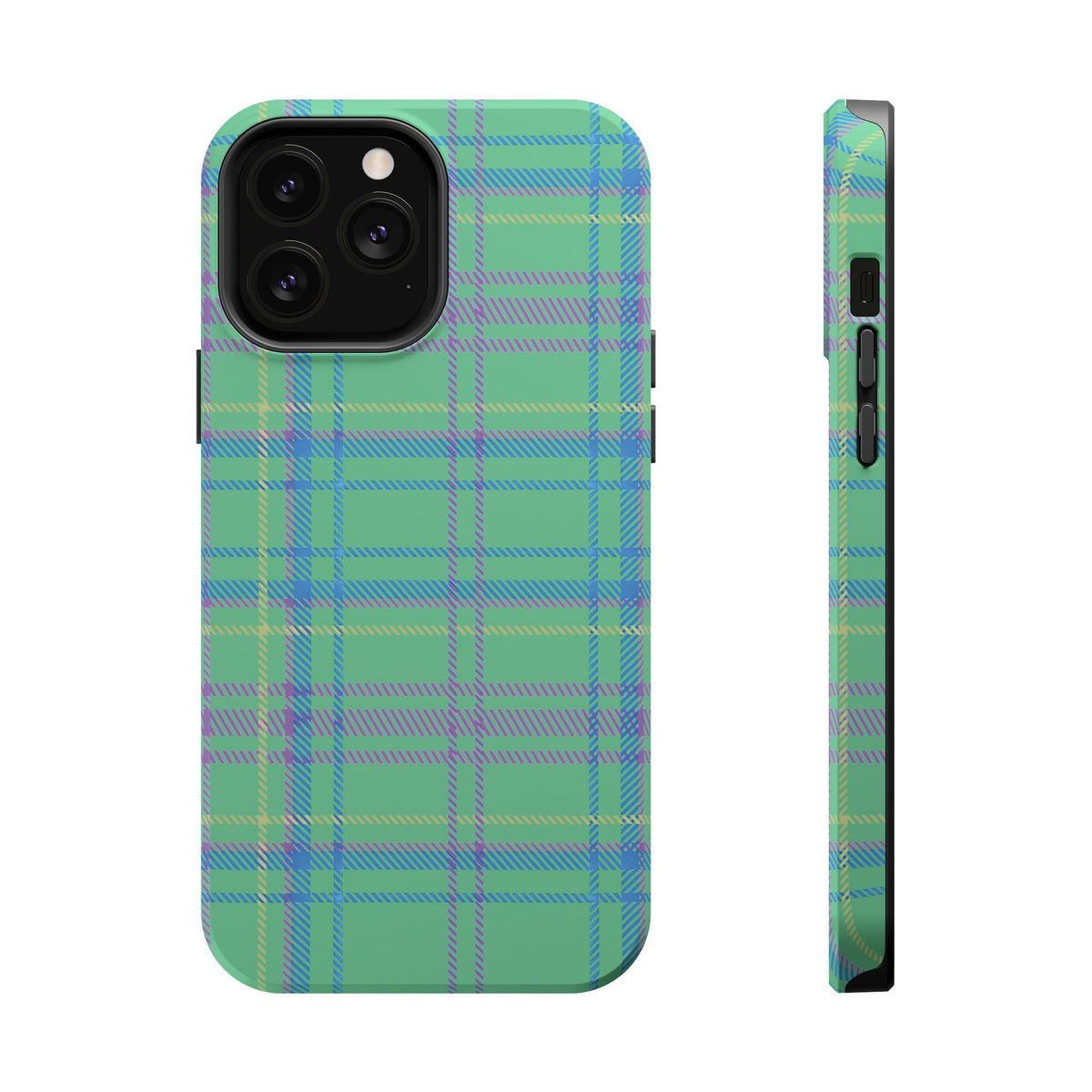 Fresh Energy Plaid Magnetic Phone Case