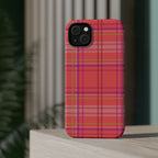 Golden Girl Plaid Magnetic Phone Case