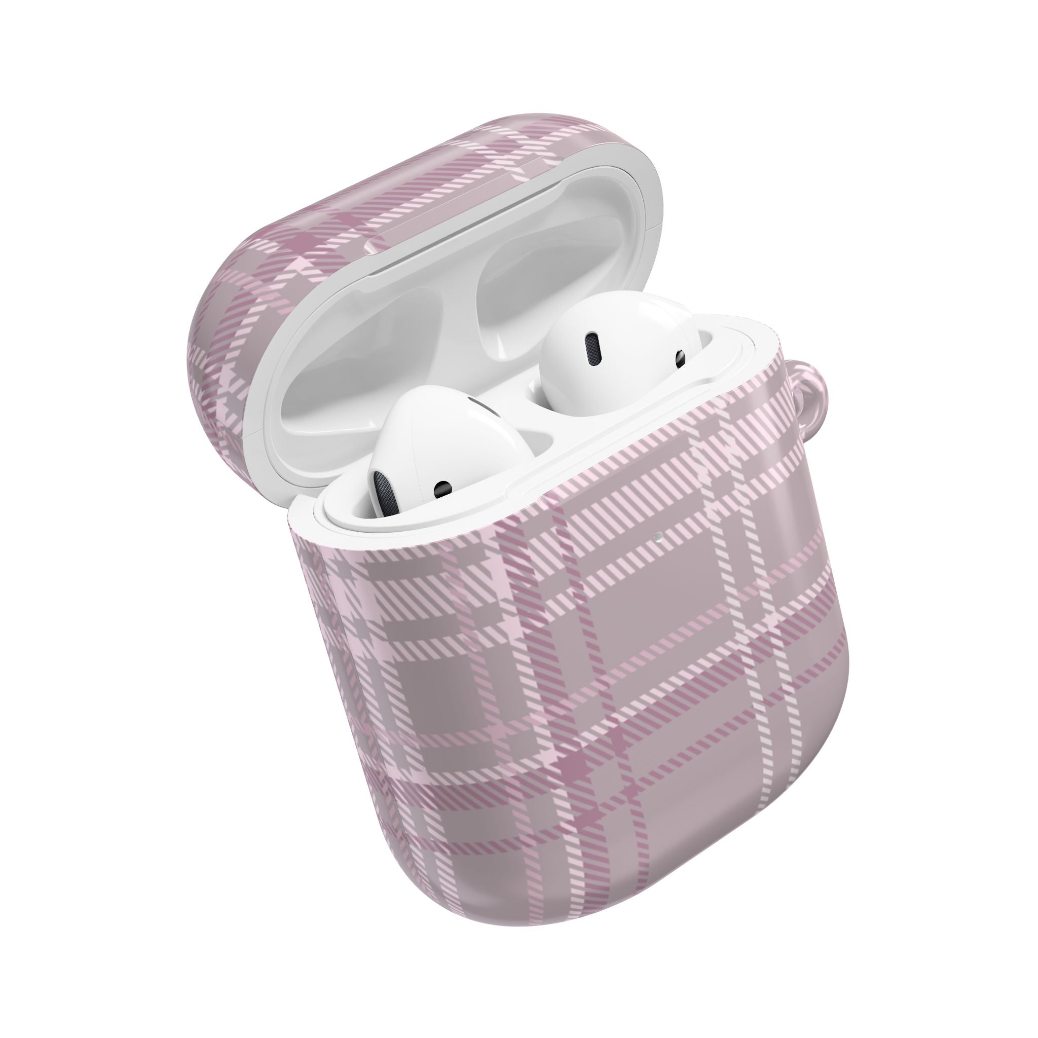 The Plaid Edit Mauve AirPod Case